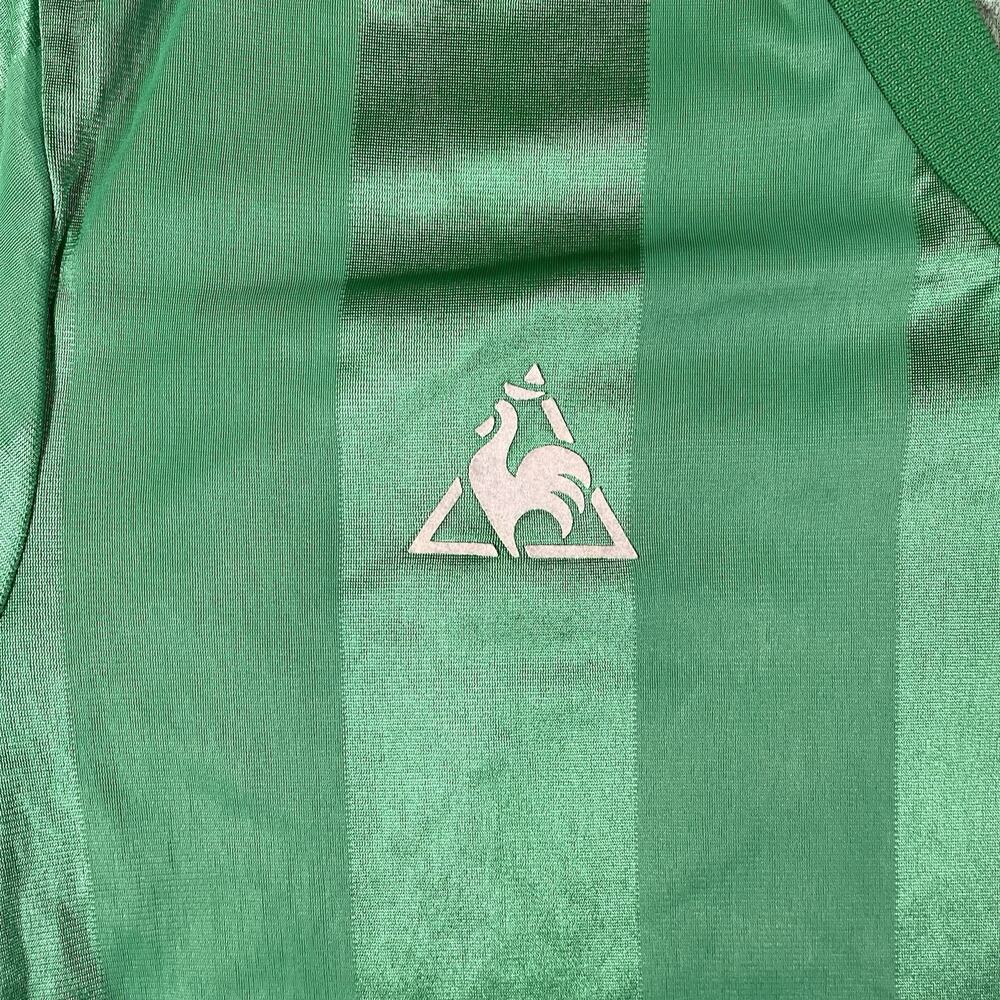 Vintage Le Coq Sportif 70s 80s Football Shirt Soccer Jersey Maillot Green Sz M - Picture 5 of 10